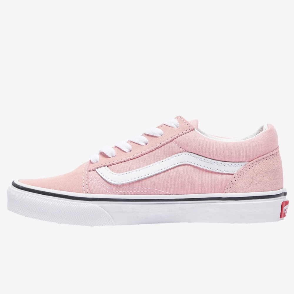 Vans Pink and White Old Skool Sneakers